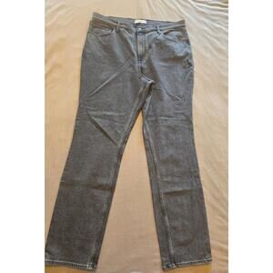 Abercrombie & Fitch Slim Straight Ultra High Rise Black Denim Pant (34/18L)